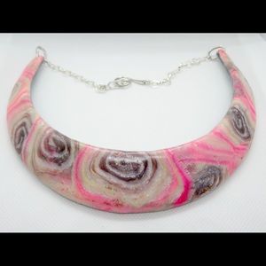 Statement Necklace and Earrings Collar Jewelry Set